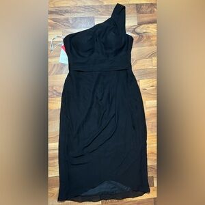 JJs House Black One Shoulder Dress